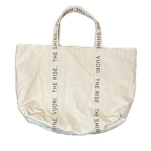 Vuori‎ Limited Edition The Rise The Shine extra large canvas tote bag